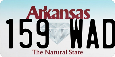 AR license plate 159WAD