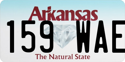AR license plate 159WAE