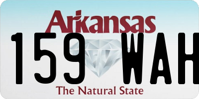 AR license plate 159WAH