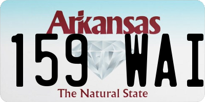 AR license plate 159WAI