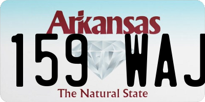 AR license plate 159WAJ