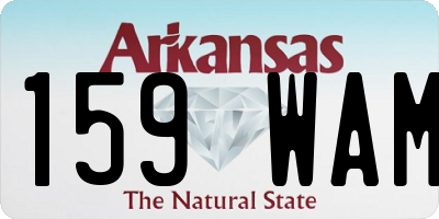 AR license plate 159WAM