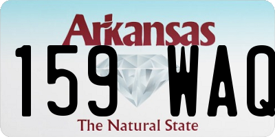 AR license plate 159WAQ