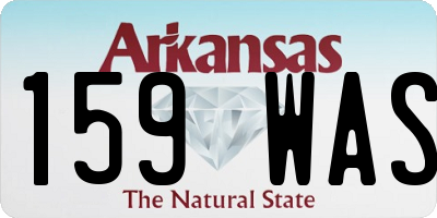 AR license plate 159WAS
