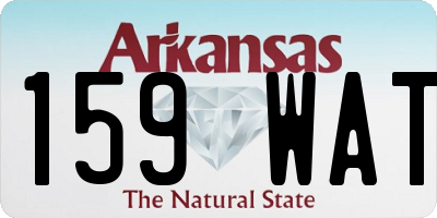 AR license plate 159WAT