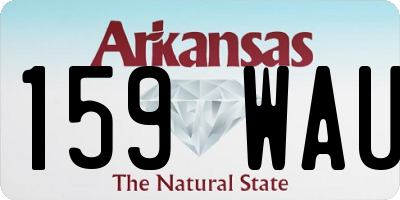 AR license plate 159WAU