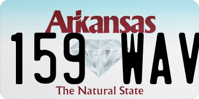 AR license plate 159WAV
