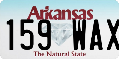 AR license plate 159WAX