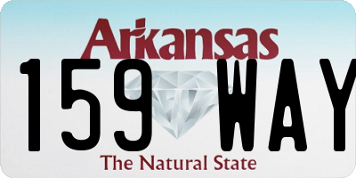 AR license plate 159WAY