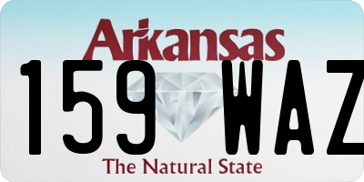 AR license plate 159WAZ