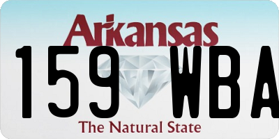 AR license plate 159WBA
