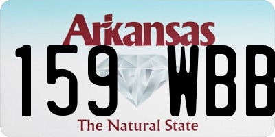 AR license plate 159WBB