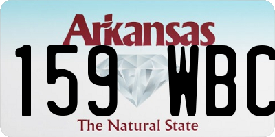 AR license plate 159WBC