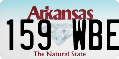 AR license plate 159WBE