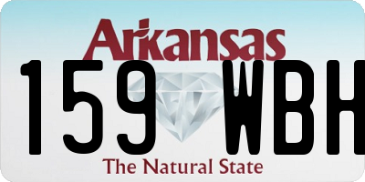 AR license plate 159WBH
