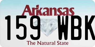 AR license plate 159WBK