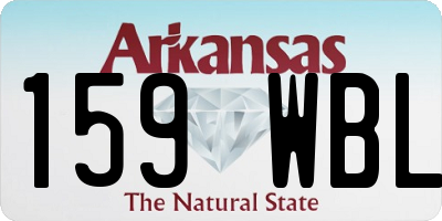 AR license plate 159WBL