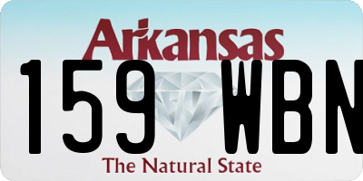 AR license plate 159WBN