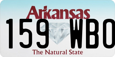 AR license plate 159WBO