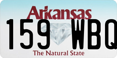 AR license plate 159WBQ