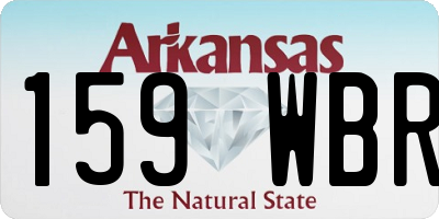 AR license plate 159WBR