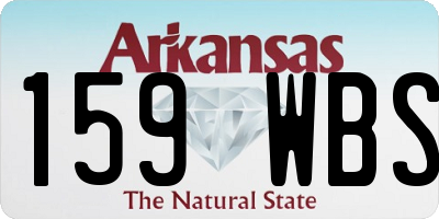 AR license plate 159WBS