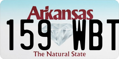 AR license plate 159WBT