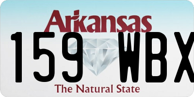 AR license plate 159WBX