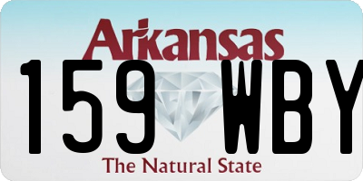 AR license plate 159WBY