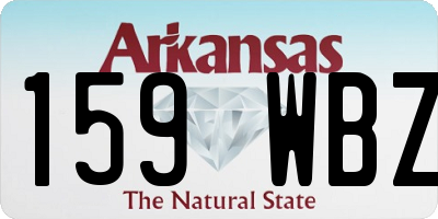 AR license plate 159WBZ