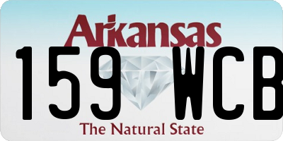 AR license plate 159WCB