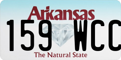 AR license plate 159WCC