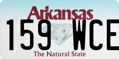 AR license plate 159WCE
