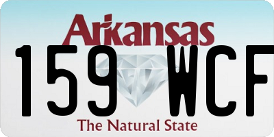 AR license plate 159WCF