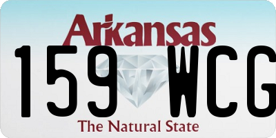 AR license plate 159WCG