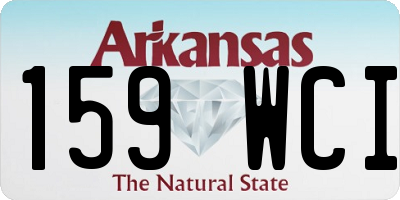 AR license plate 159WCI