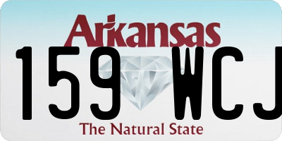 AR license plate 159WCJ
