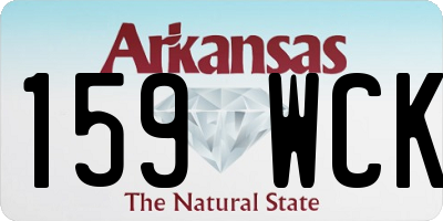 AR license plate 159WCK