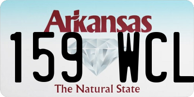 AR license plate 159WCL