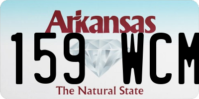 AR license plate 159WCM