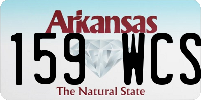 AR license plate 159WCS