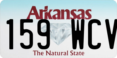 AR license plate 159WCV