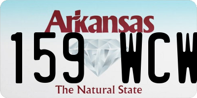 AR license plate 159WCW