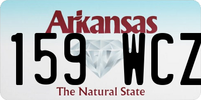 AR license plate 159WCZ