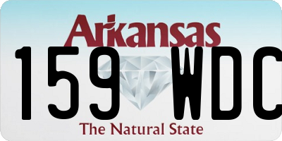 AR license plate 159WDC