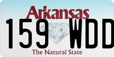 AR license plate 159WDD