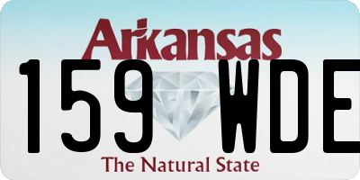 AR license plate 159WDE