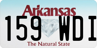 AR license plate 159WDI