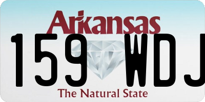 AR license plate 159WDJ