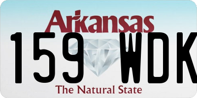 AR license plate 159WDK